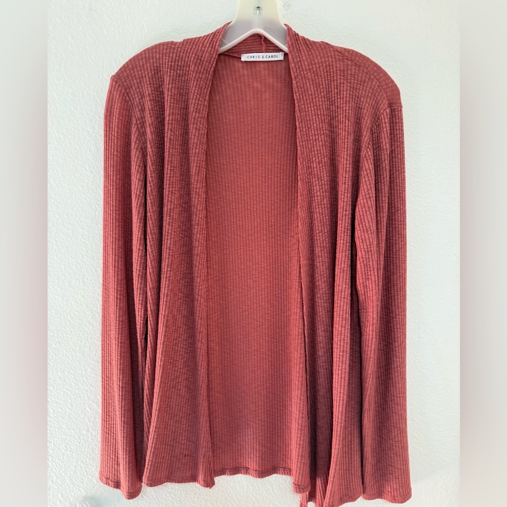 Chris & Carol Brick Red Cardigan